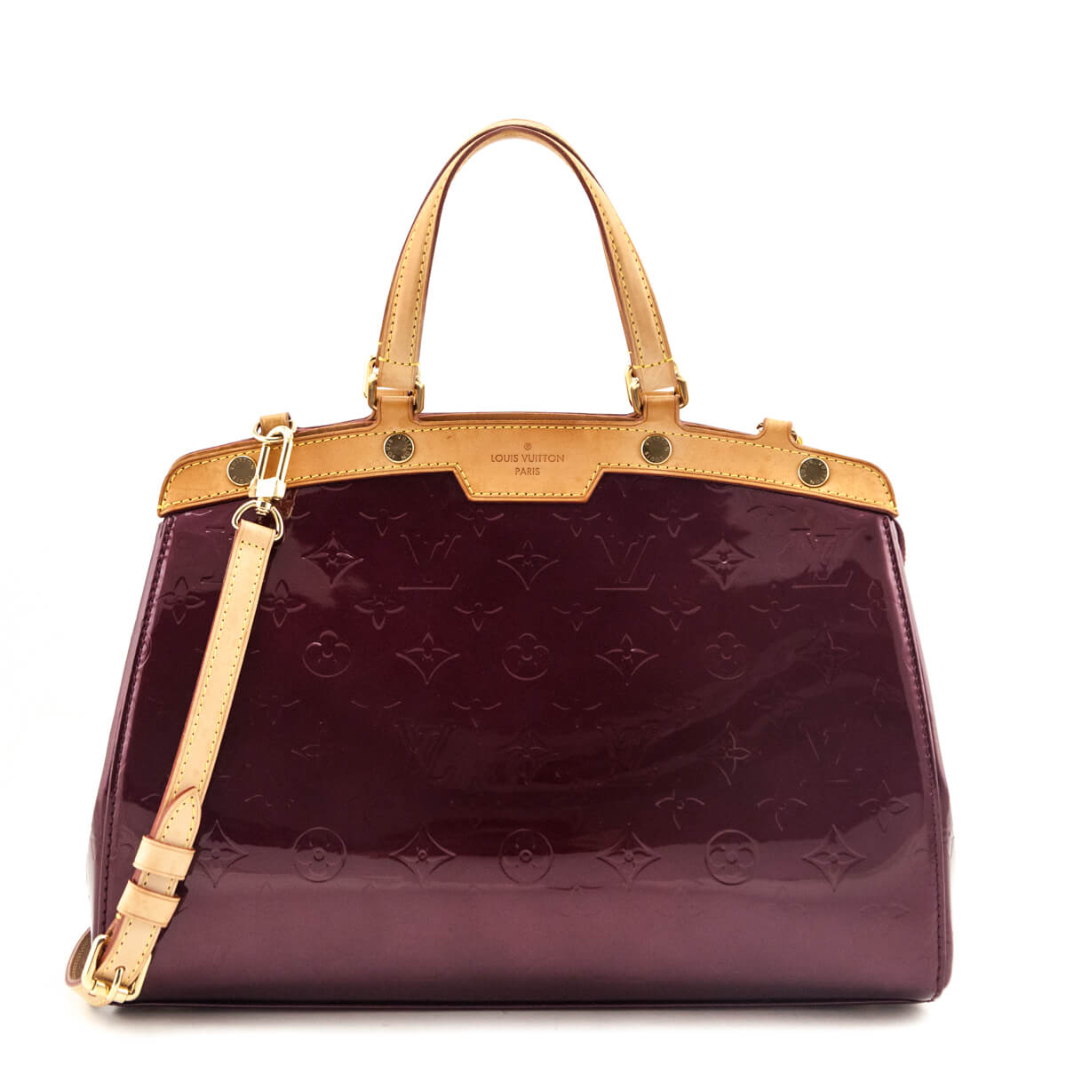 Louis Vuitton Rouge Fauviste Vernis Brea MM - Love that Bag etc - Preowned Authentic Designer Handbags Preloved Fashions