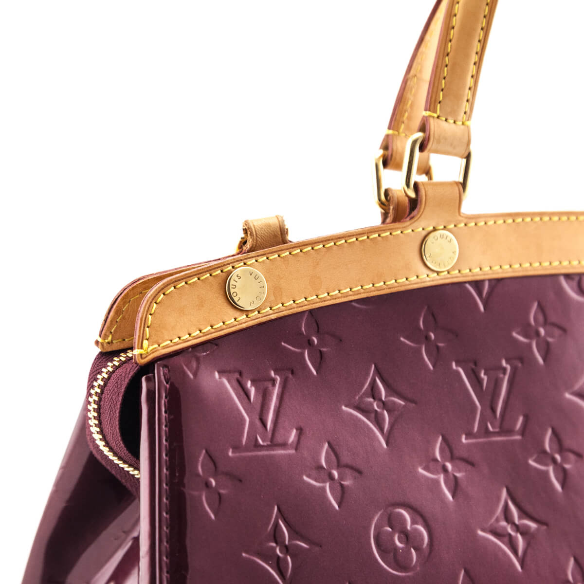 Louis Vuitton Rouge Fauviste Vernis Brea MM - Love that Bag etc - Preowned Authentic Designer Handbags Preloved Fashions