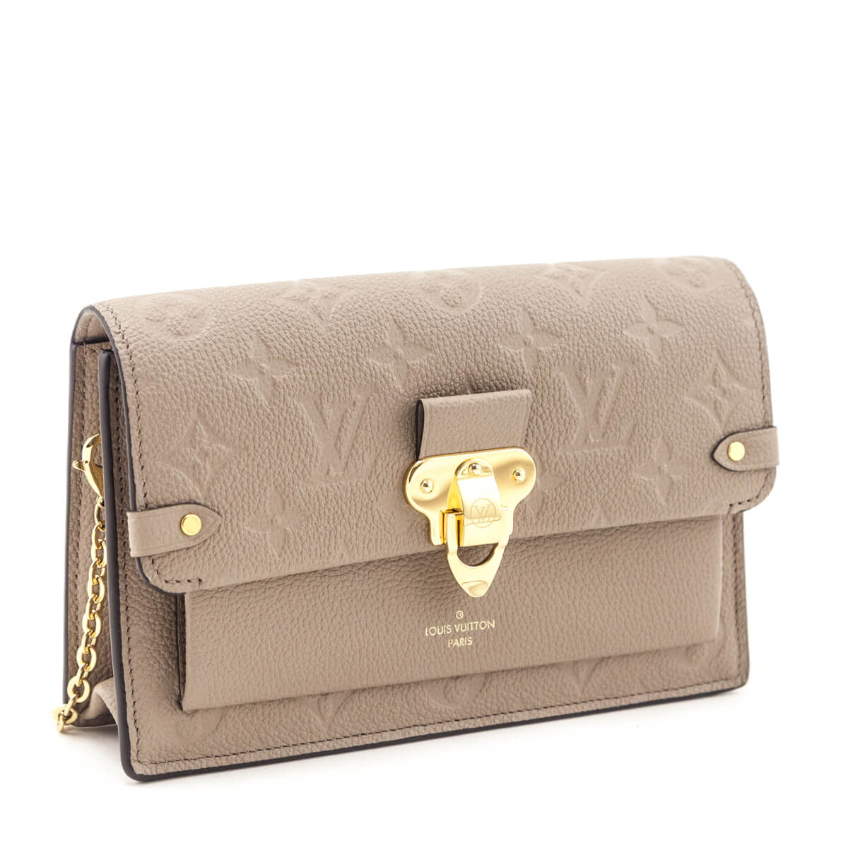 Louis Vuitton Tourterelle Empreinte Vavin Chain Wallet - Love that Bag etc - Preowned Authentic Designer Handbags Preloved Fashions