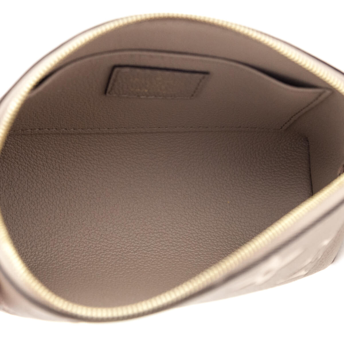 Louis Vuitton Tourterelle Creme Empreinte Monogram Giant Cosmetic Pouch PM - Love that Bag etc - Preowned Authentic Designer Handbags Preloved Fashions