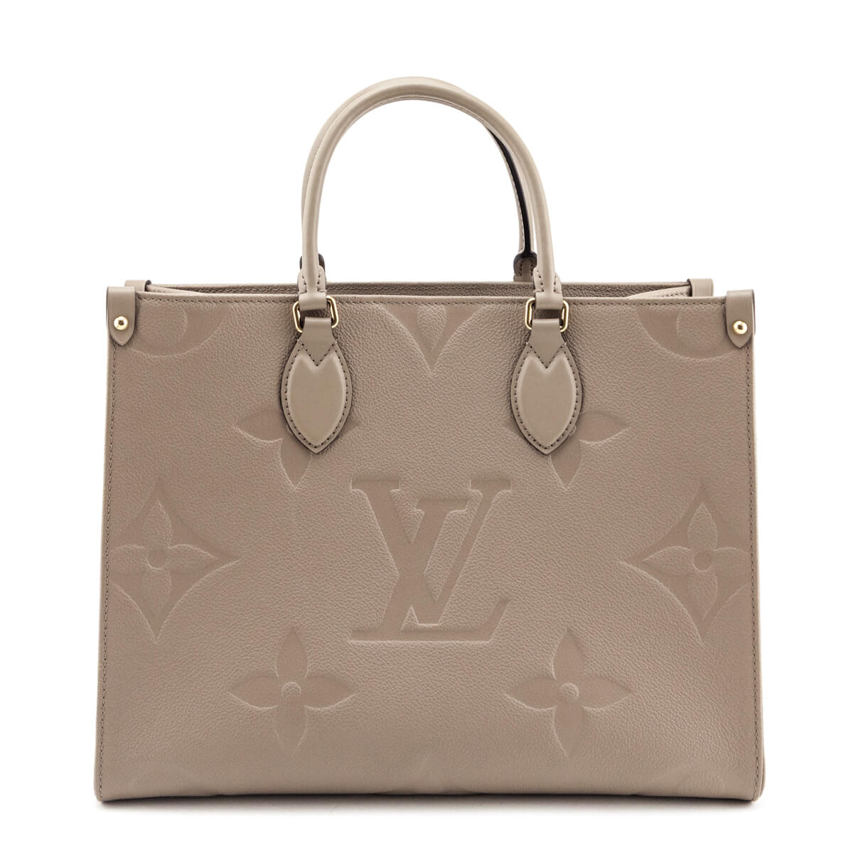 Louis Vuitton Turtledove Empreinte Monogram Giant Onthego MM - Love that Bag etc - Preowned Authentic Designer Handbags Preloved Fashions
