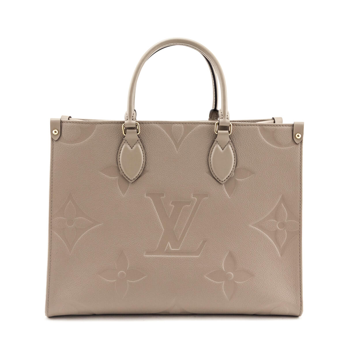 Louis Vuitton Turtledove Empreinte Monogram Giant Onthego MM - Love that Bag etc - Preowned Authentic Designer Handbags Preloved Fashions