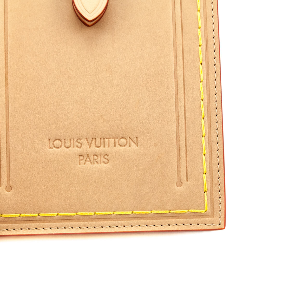 Louis Vuitton Vachetta Name Tag XL Clutch - Love that Bag etc - Preowned Authentic Designer Handbags Preloved Fashions