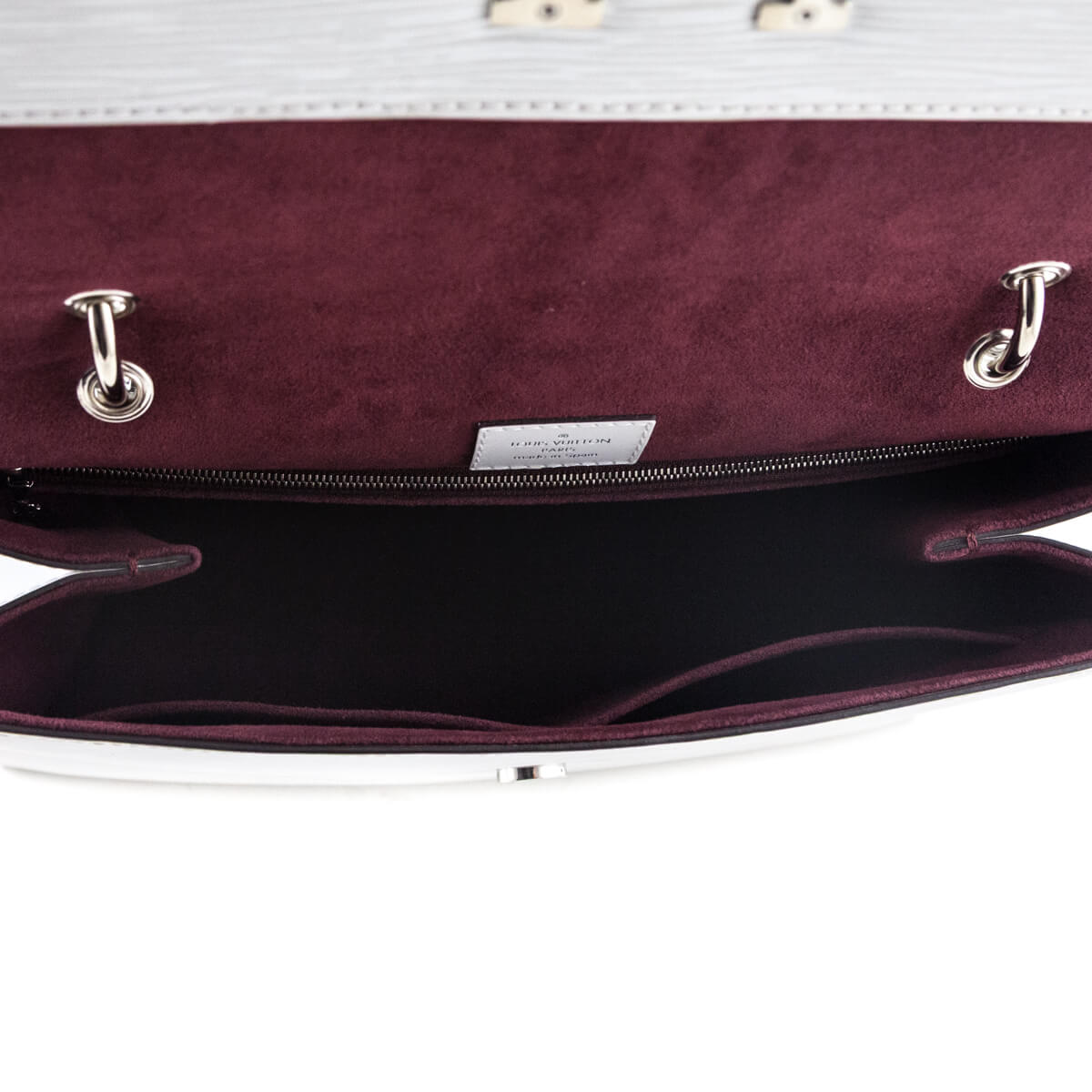 Louis Vuitton White Epi Grenelle MM - Love that Bag etc - Preowned Authentic Designer Handbags Preloved Fashions