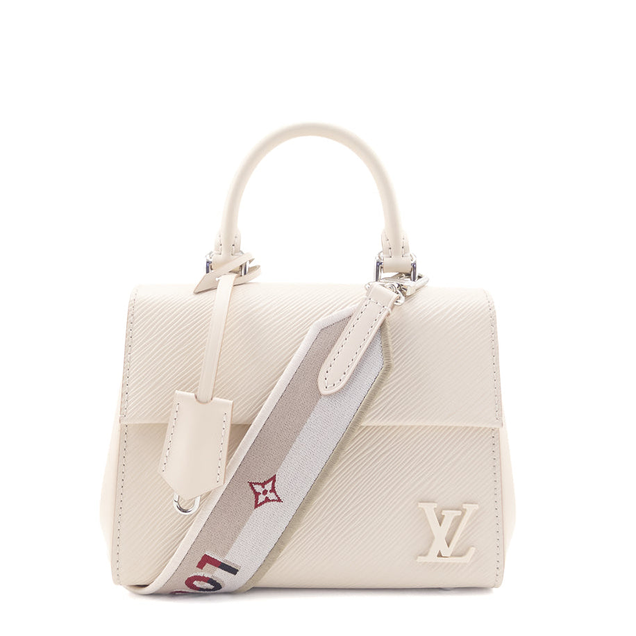 Louis Vuitton White Epi Mini Cluny Bag - Love that Bag etc - Preowned Authentic Designer Handbags Preloved Fashions