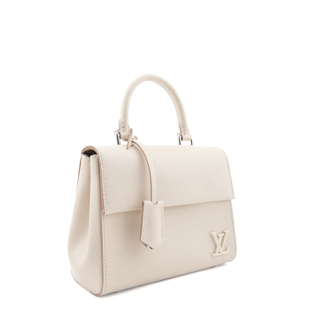 Louis Vuitton White Epi Mini Cluny Bag - Love that Bag etc - Preowned Authentic Designer Handbags Preloved Fashions