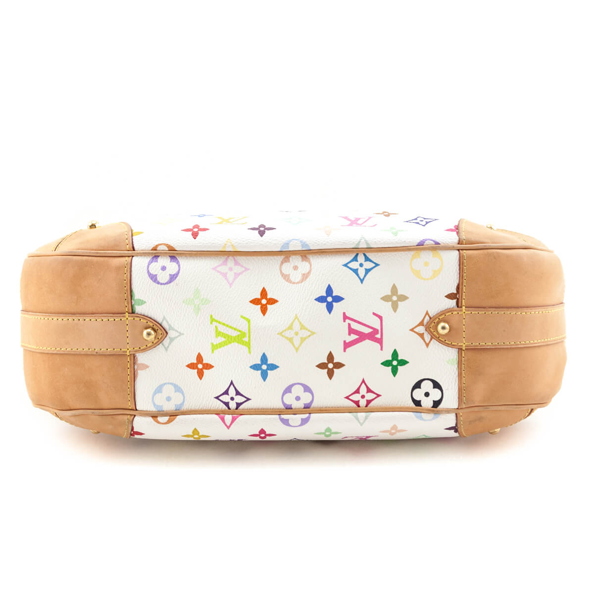 Louis Vuitton White Monogram Multicolor Greta Shoulder Bag - Love that Bag etc - Preowned Authentic Designer Handbags Preloved Fashions