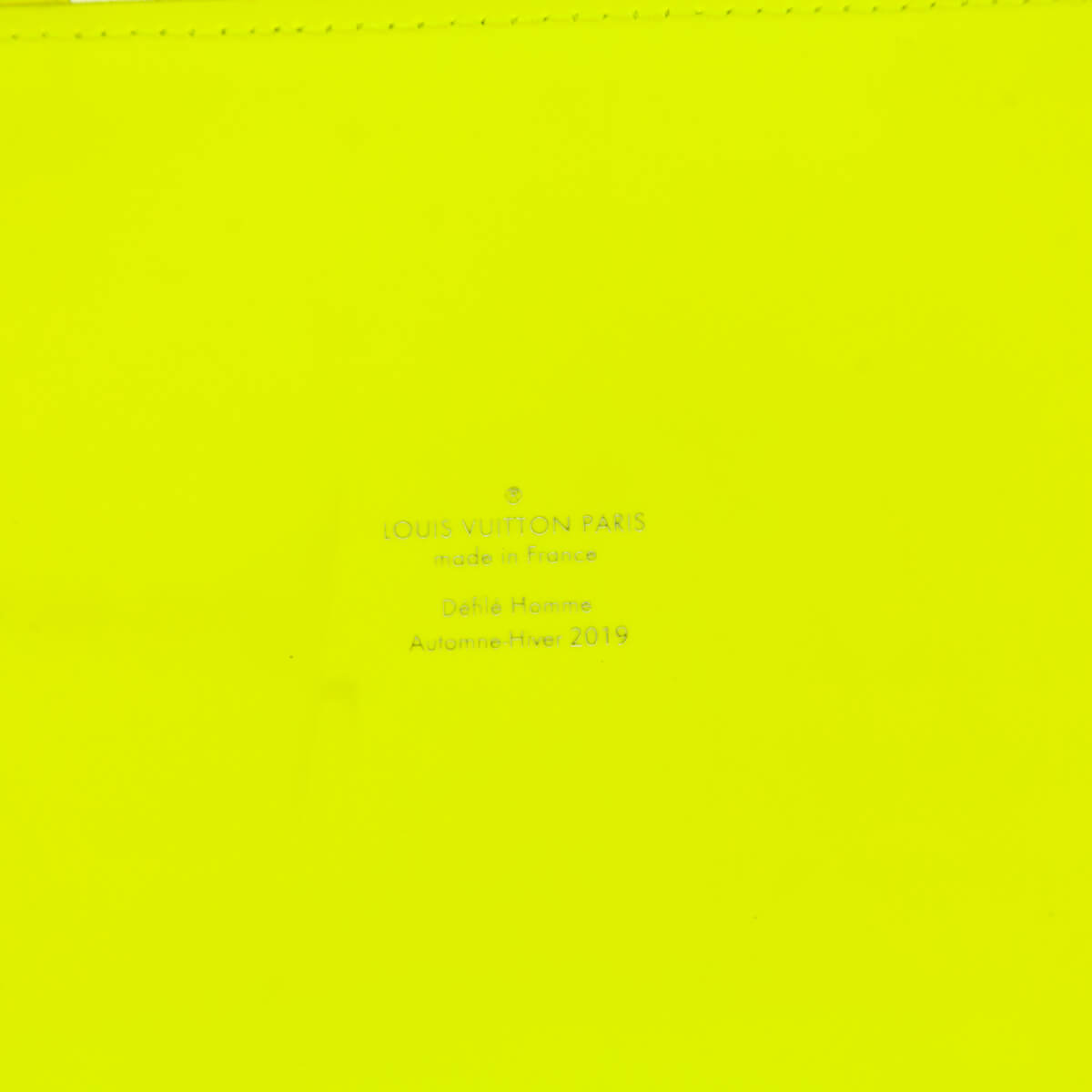Louis Vuitton Yellow Monogram Fluo See Through Virgil Abloh Keepall Bandouliere 50 - Love that Bag etc - Preowned Authentic Designer Handbags Preloved Fashions