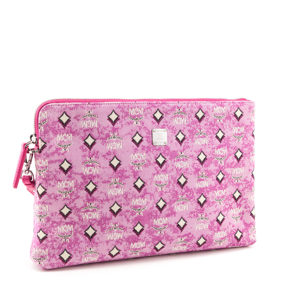 MCM Pink Portuna Medium Wristlet Clutch - Love that Bag etc - Preowned Authentic Designer Handbags Preloved Fashions