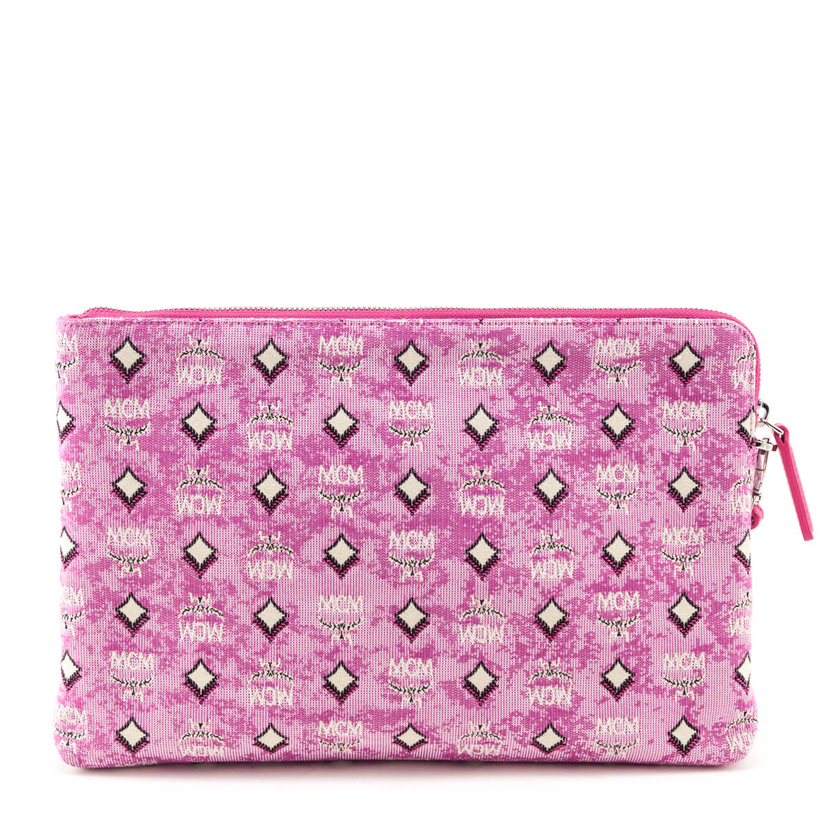 MCM Pink Portuna Medium Wristlet Clutch - Love that Bag etc - Preowned Authentic Designer Handbags Preloved Fashions