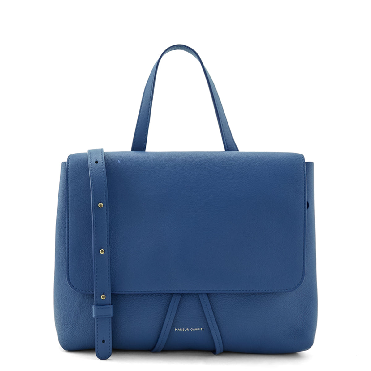 Mansur Gavriel Blue Calfskin Lady Bag - Love that Bag etc - Preowned Authentic Designer Handbags Preloved Fashions