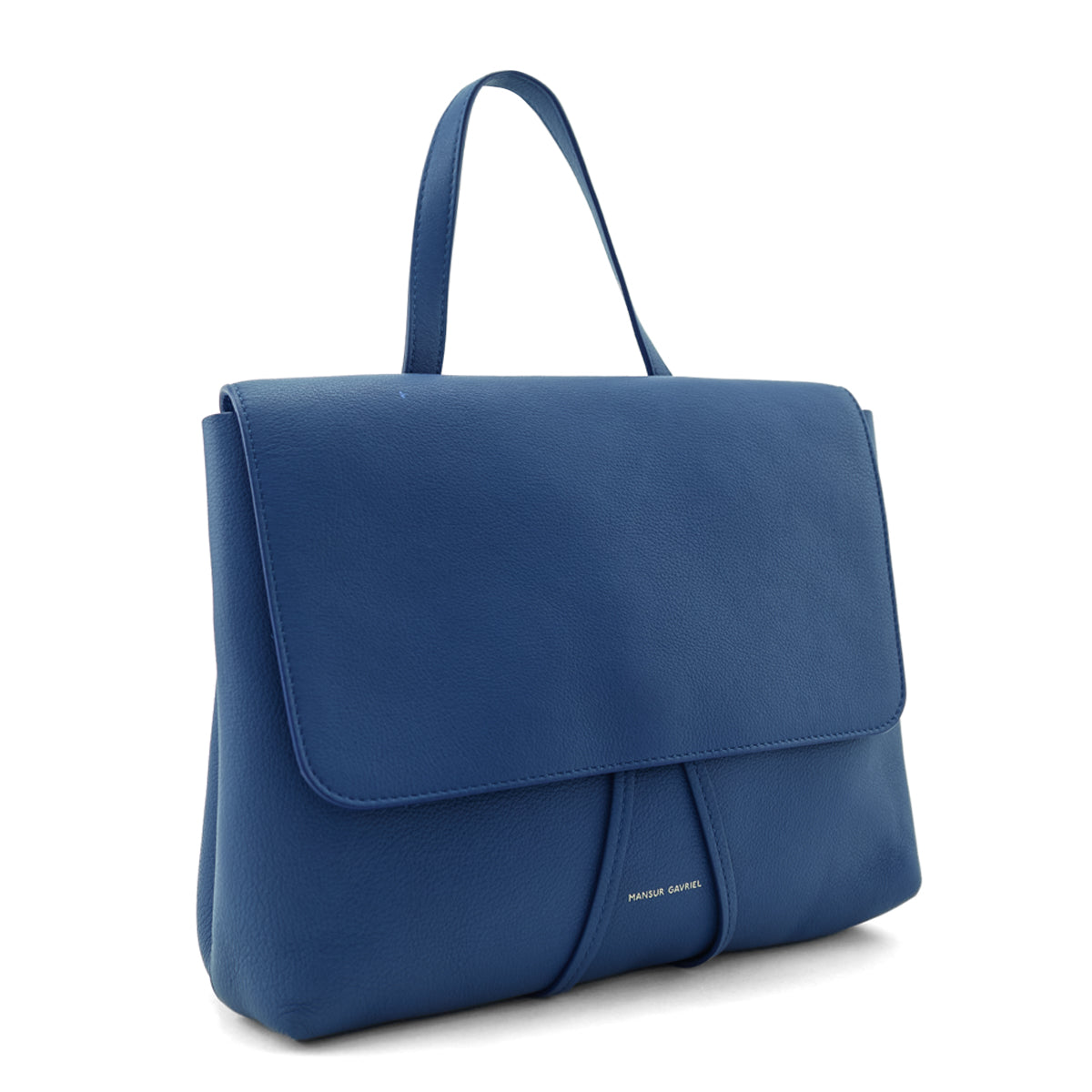 Mansur Gavriel Blue Calfskin Lady Bag - Love that Bag etc - Preowned Authentic Designer Handbags Preloved Fashions