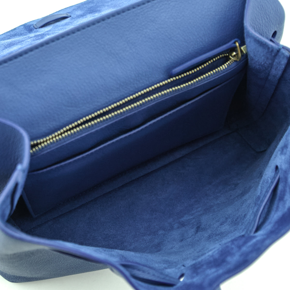 Mansur Gavriel Blue Calfskin Lady Bag - Love that Bag etc - Preowned Authentic Designer Handbags Preloved Fashions