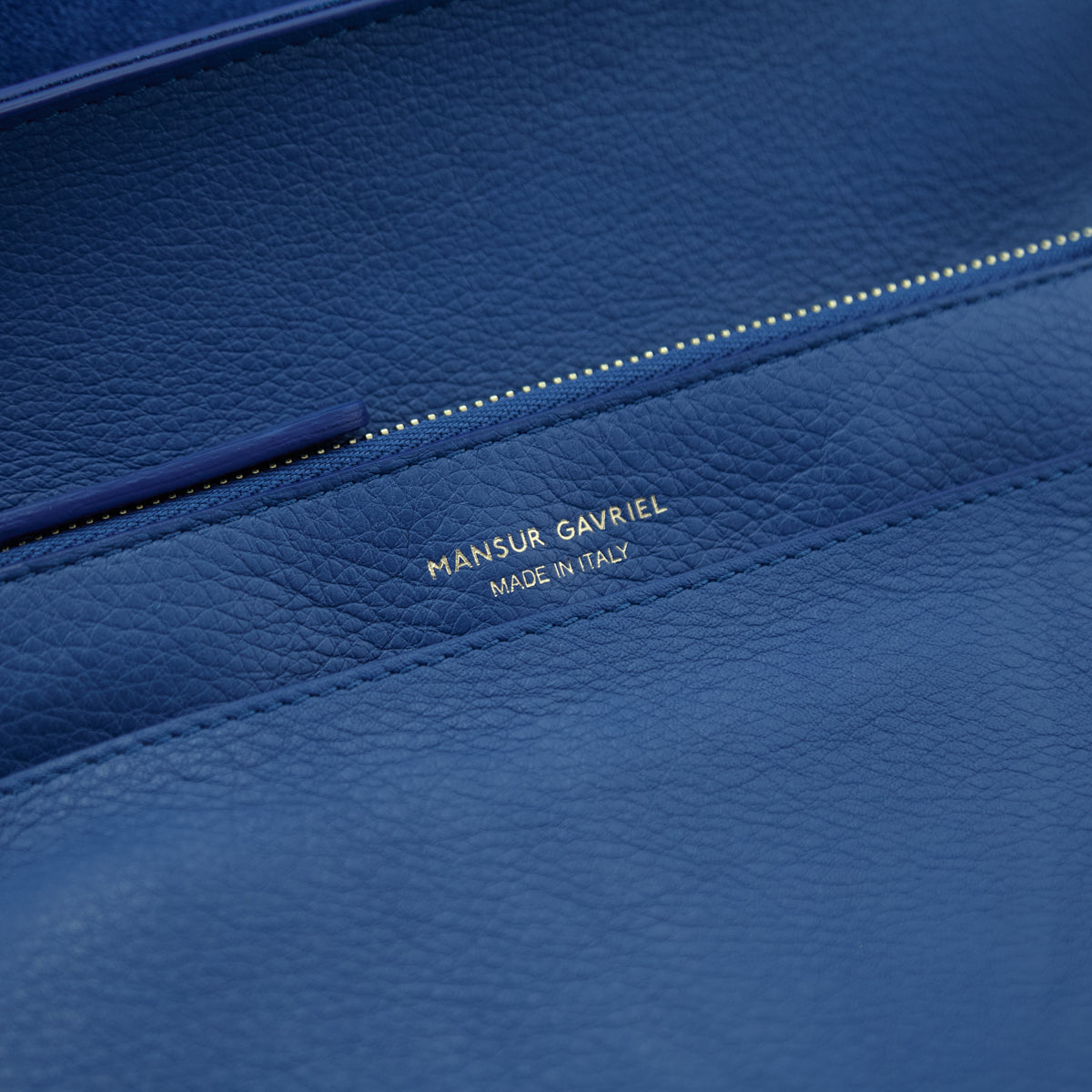 Mansur Gavriel Blue Calfskin Lady Bag - Love that Bag etc - Preowned Authentic Designer Handbags Preloved Fashions