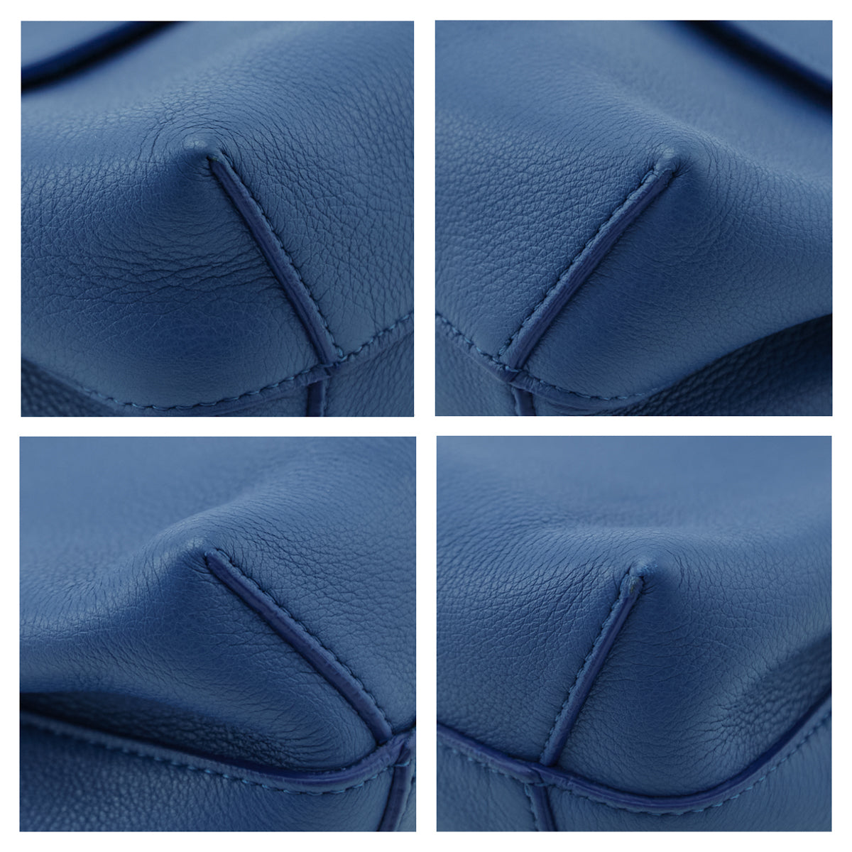 Mansur Gavriel Blue Calfskin Lady Bag - Love that Bag etc - Preowned Authentic Designer Handbags Preloved Fashions
