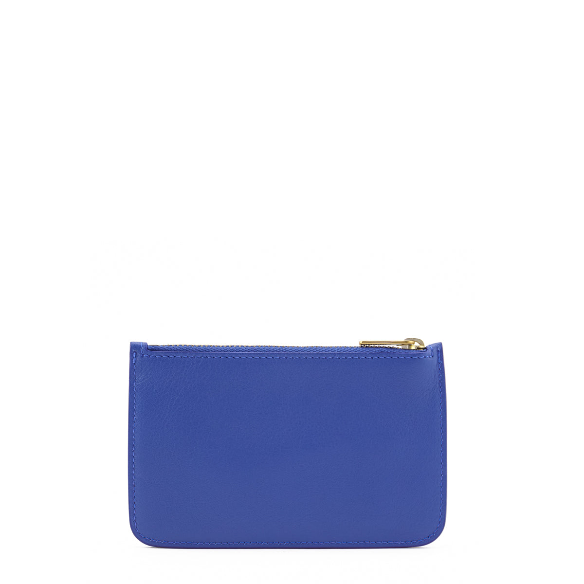 Mansur Gavriel Blue Calfskin Zip Card Holder - Love that Bag etc - Preowned Authentic Designer Handbags Preloved Fashions