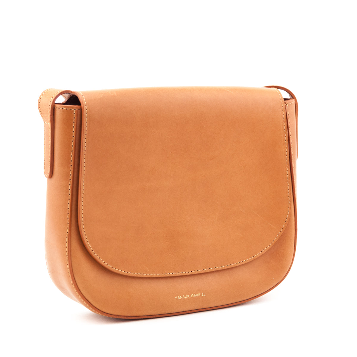 Mansur Gavriel Cammello Calfskin Classic Crossbody - Love that Bag etc - Preowned Authentic Designer Handbags Preloved Fashions
