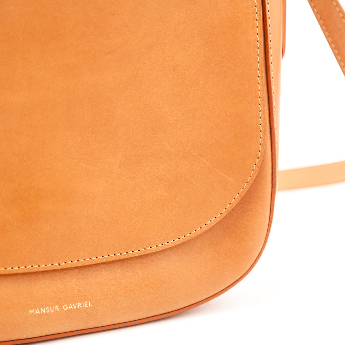 Mansur Gavriel Cammello Calfskin Classic Crossbody - Love that Bag etc - Preowned Authentic Designer Handbags Preloved Fashions
