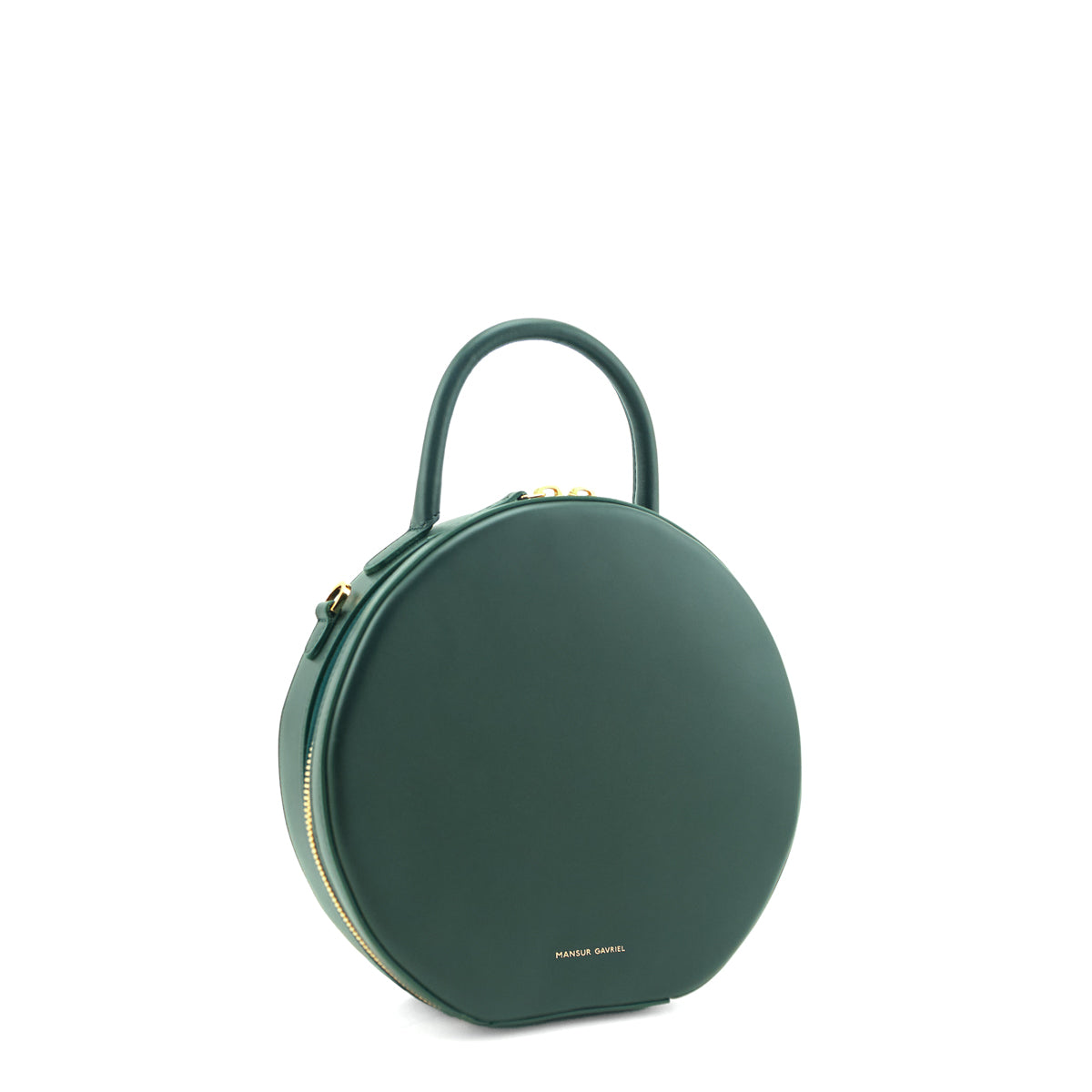 Mansur Gavriel Moss Green Calfskin Small Circle Bag - Love that Bag etc - Preowned Authentic Designer Handbags Preloved Fashions