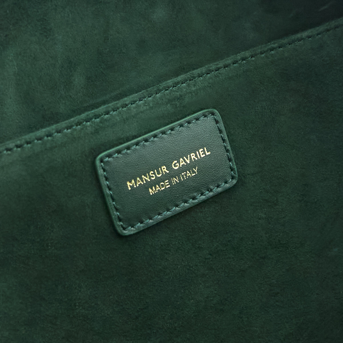 Mansur Gavriel Moss Green Calfskin Small Circle Bag - Love that Bag etc - Preowned Authentic Designer Handbags Preloved Fashions