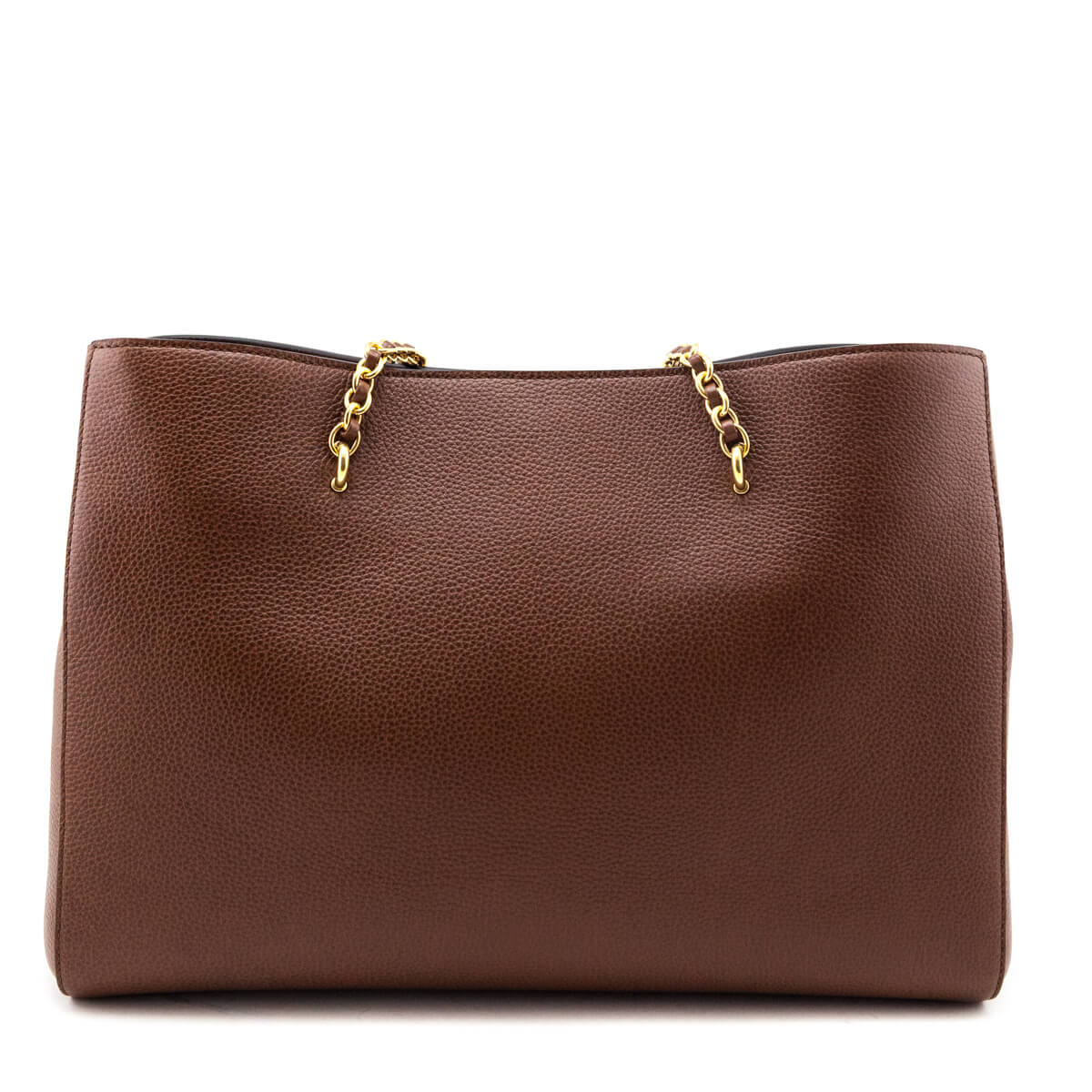 Mulberry Oak Two-Tone Small Classic Grain Lily Chain Tote - Love that Bag etc - Preowned Authentic Designer Handbags Preloved Fashions