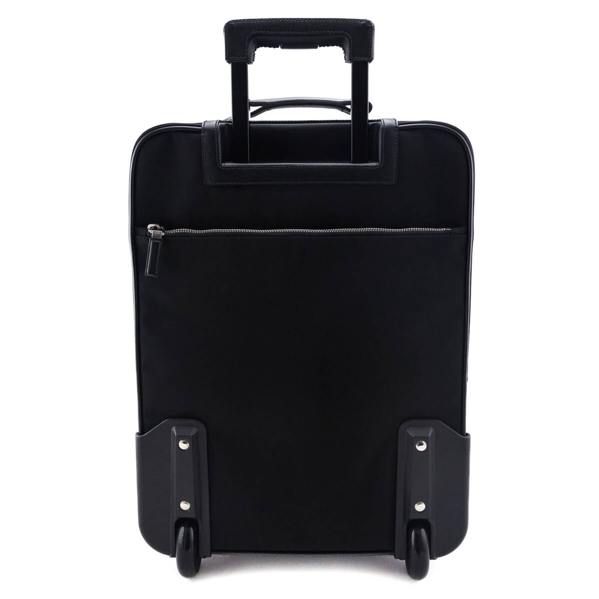 Prada Black Tessuto Nylon Saffiano Trolley Rolling Suitcase Luggage - Love that Bag etc - Preowned Authentic Designer Handbags Preloved Fashions