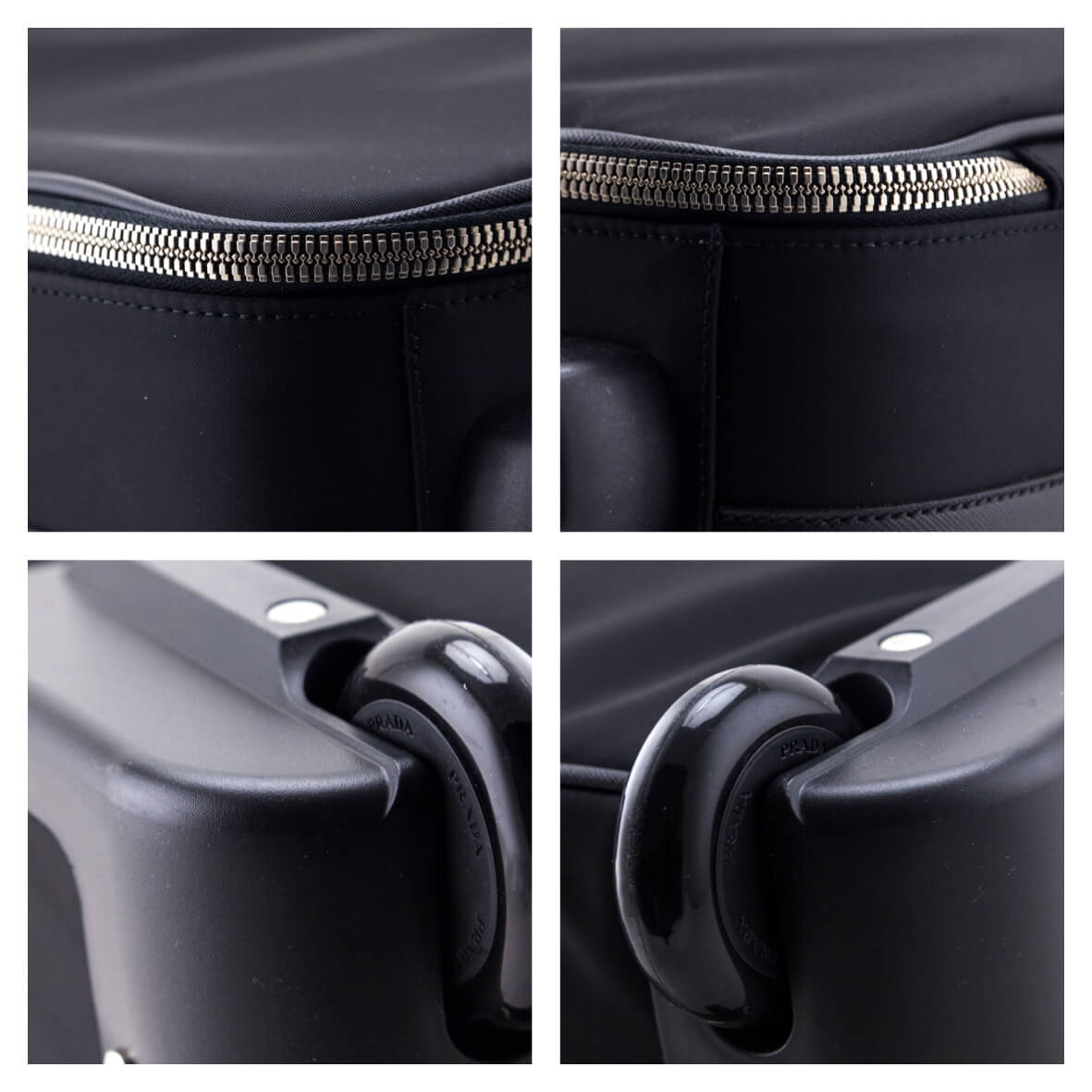 Prada Black Tessuto Nylon Saffiano Trolley Rolling Suitcase Luggage - Love that Bag etc - Preowned Authentic Designer Handbags Preloved Fashions
