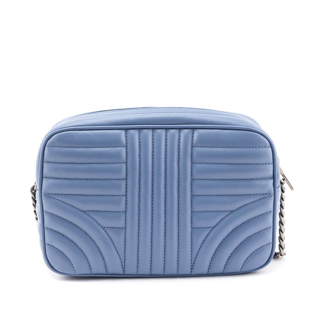 Prada Blue Astrale Soft Calfskin Diagramme Camera Bag - Love that Bag etc - Preowned Authentic Designer Handbags Preloved Fashions
