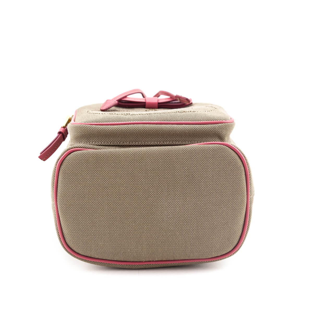 Prada Brown Jacquard Logo Mini Bucket Crossbody Bag - Love that Bag etc - Preowned Authentic Designer Handbags Preloved Fashions