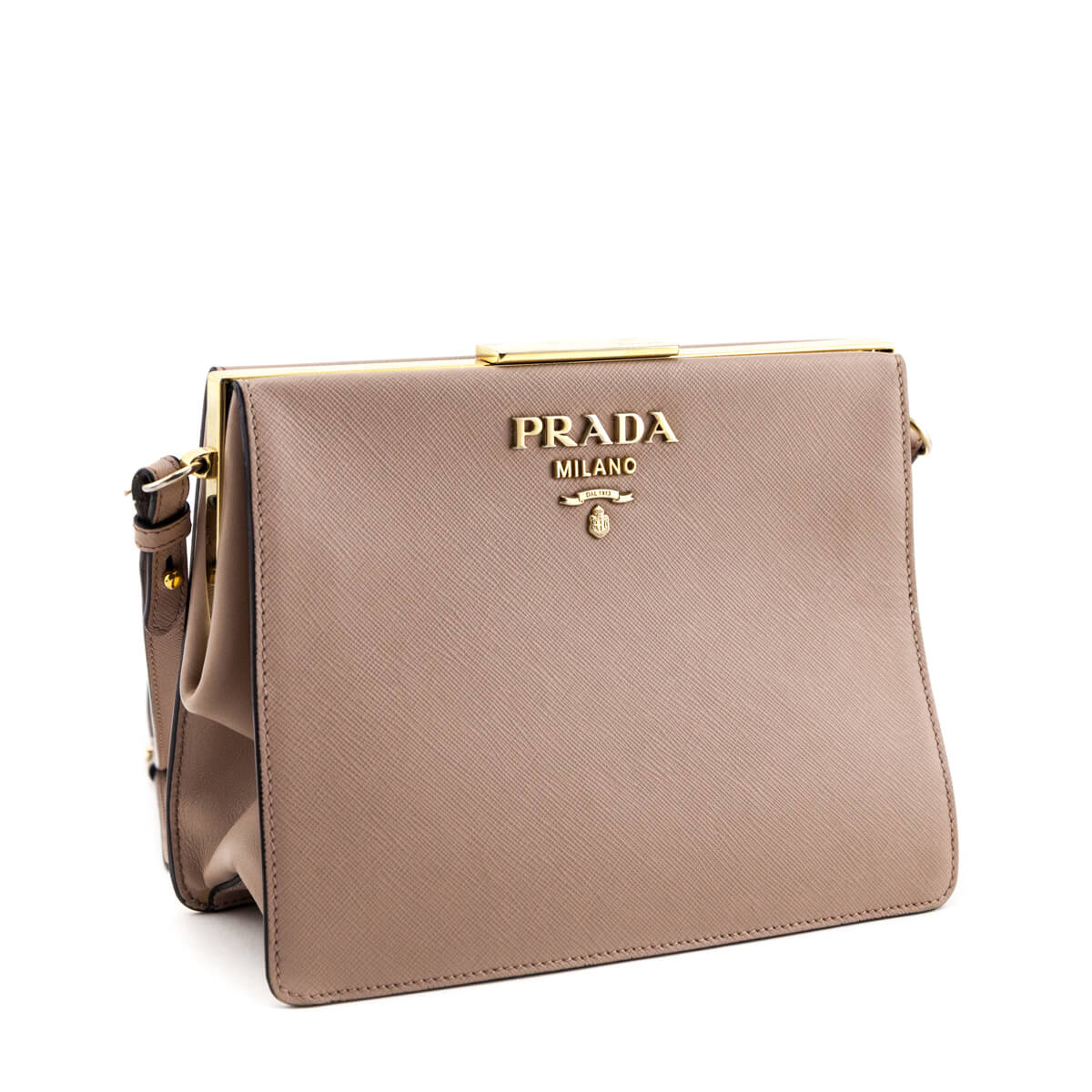 Prada Cammeo Saffiano Medium Light Frame Bag - Love that Bag etc - Preowned Authentic Designer Handbags Preloved Fashions