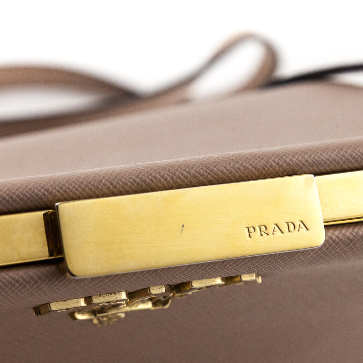 Prada Cammeo Saffiano Medium Light Frame Bag - Love that Bag etc - Preowned Authentic Designer Handbags Preloved Fashions