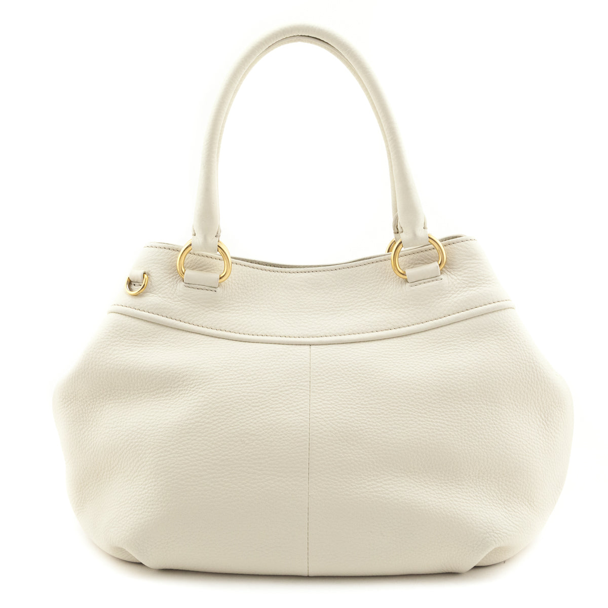 Prada Ivory Vitello Daino 2 Way Shoulder Bag - Love that Bag etc - Preowned Authentic Designer Handbags Preloved Fashions