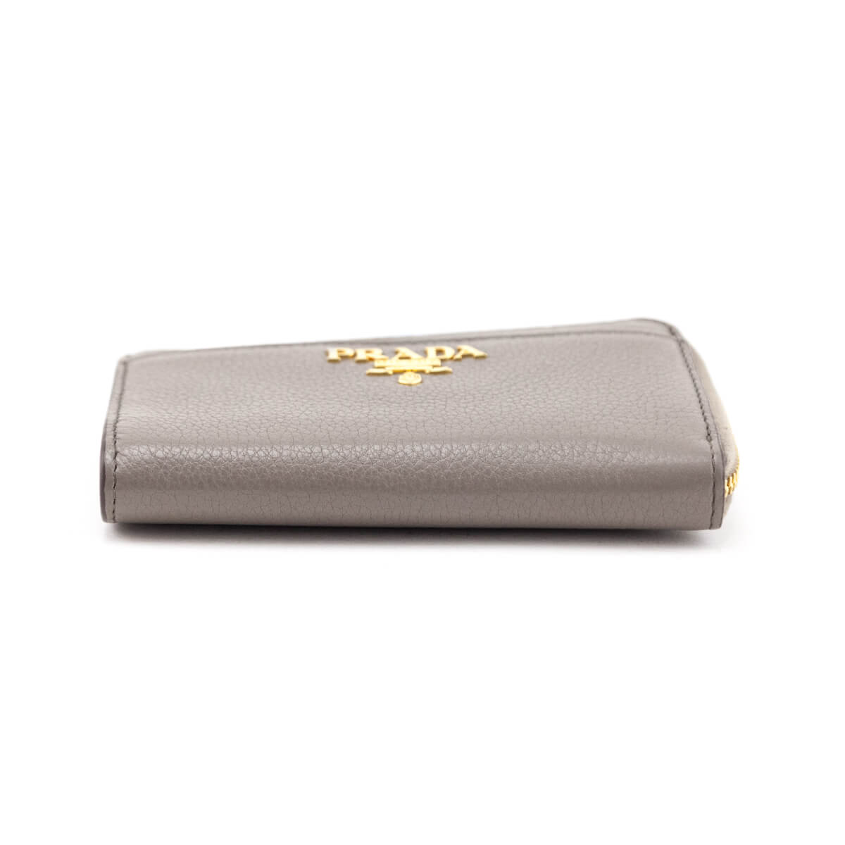 Prada Taupe Zip Around Keychain Wallet - Love that Bag etc - Preowned Authentic Designer Handbags Preloved Fashions