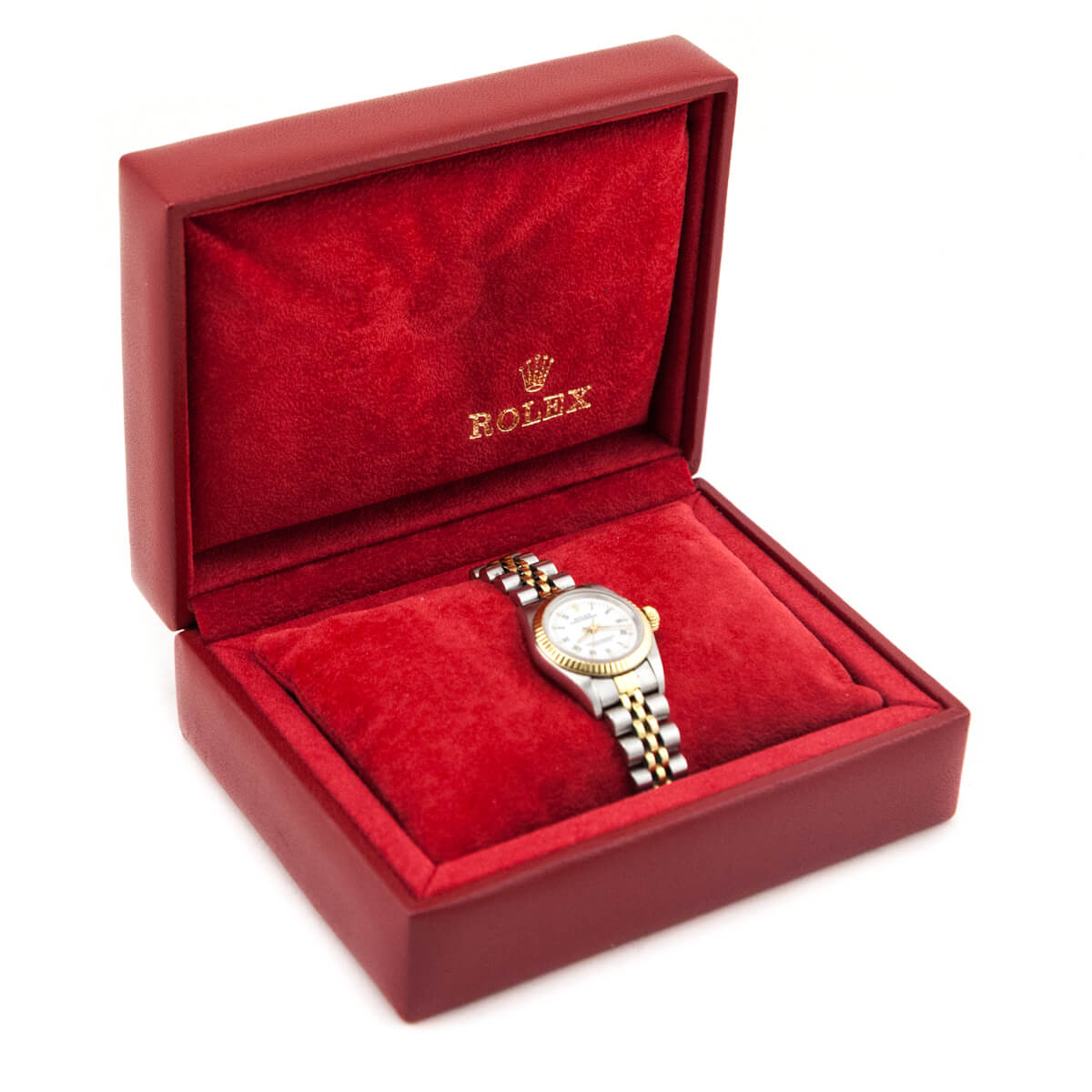 Rolex Gold Stainless Steel Oyster Perpetual Lady 67193 - Love that Bag etc - Preowned Authentic Designer Handbags Preloved Fashions