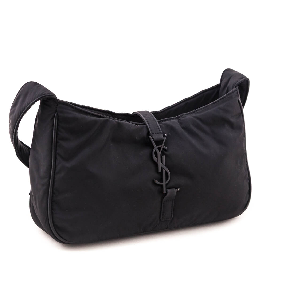 Saint Laurent Black Econyl Nylon Le 5 A 7 Hobo - Love that Bag etc - Preowned Authentic Designer Handbags Preloved Fashions