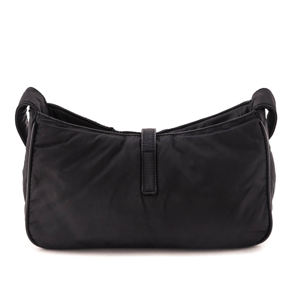 Saint Laurent Black Econyl Nylon Le 5 A 7 Hobo - Love that Bag etc - Preowned Authentic Designer Handbags Preloved Fashions