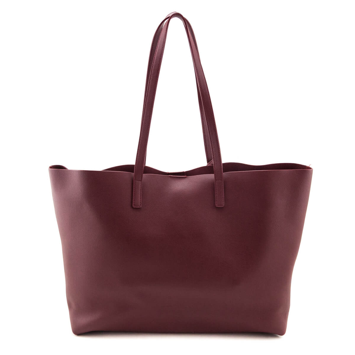 Saint Laurent Carmine Calfskin Large Shopping Tote E/W - Love that Bag etc - Preowned Authentic Designer Handbags Preloved Fashions