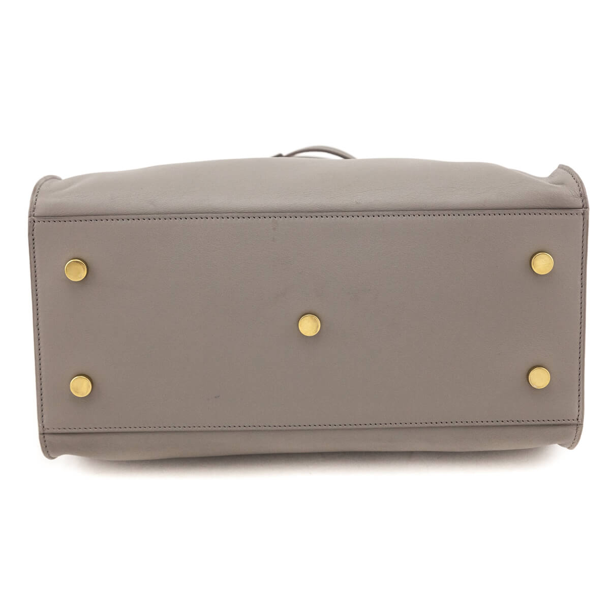 Saint Laurent Gray Calfskin Small Monogram Cabas Bag - Love that Bag etc - Preowned Authentic Designer Handbags Preloved Fashions