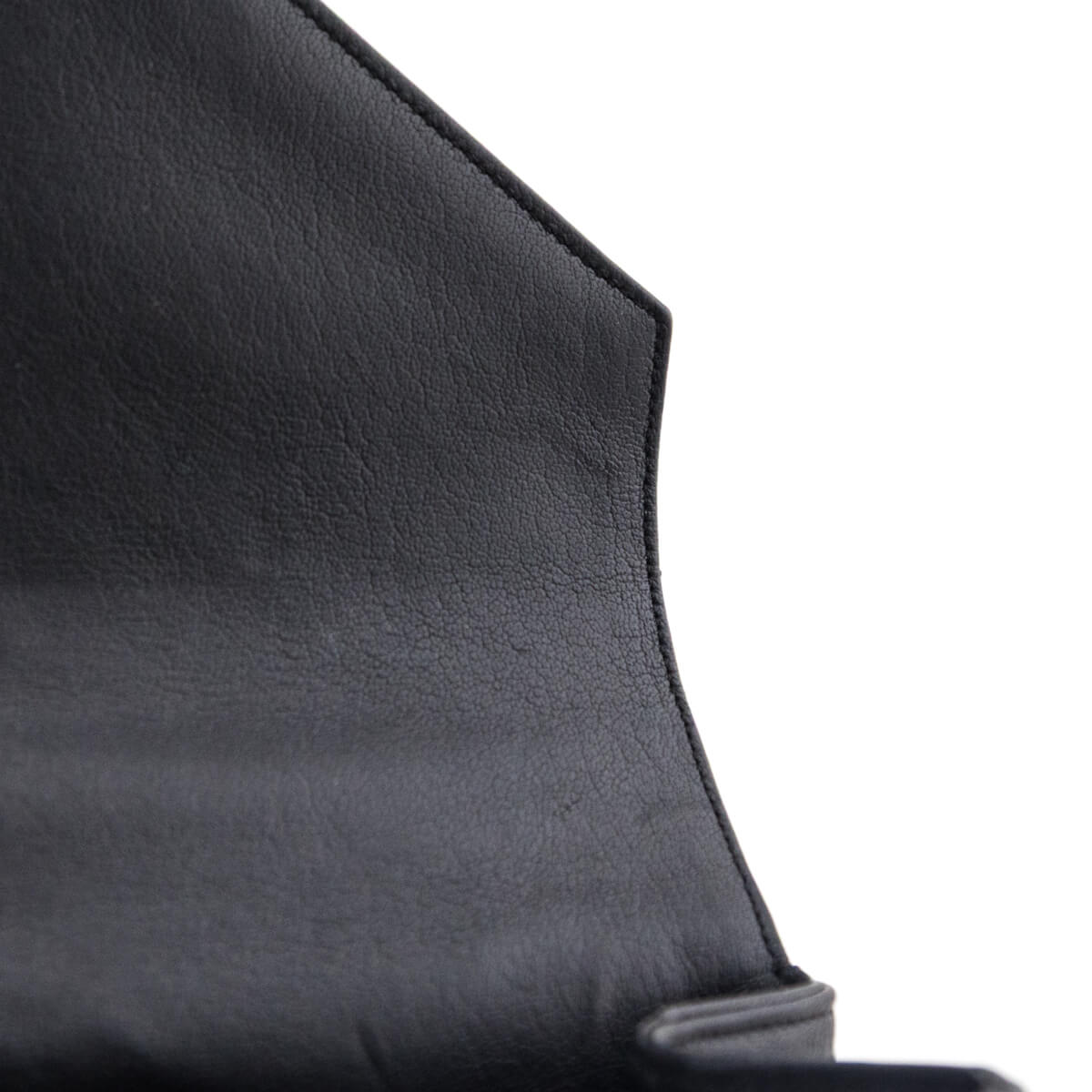 Saint Laurent Black Chevron Matelasse Sheepskin Large College Bag - Love that Bag etc - Preowned Authentic Designer Handbags Preloved Fashions