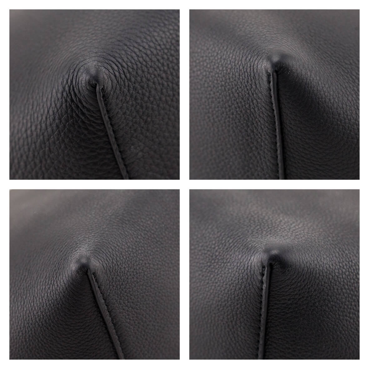 The Row Black Grained Calfskin Medium N/S Park Tote - Love that Bag etc - Preowned Authentic Designer Handbags Preloved Fashions