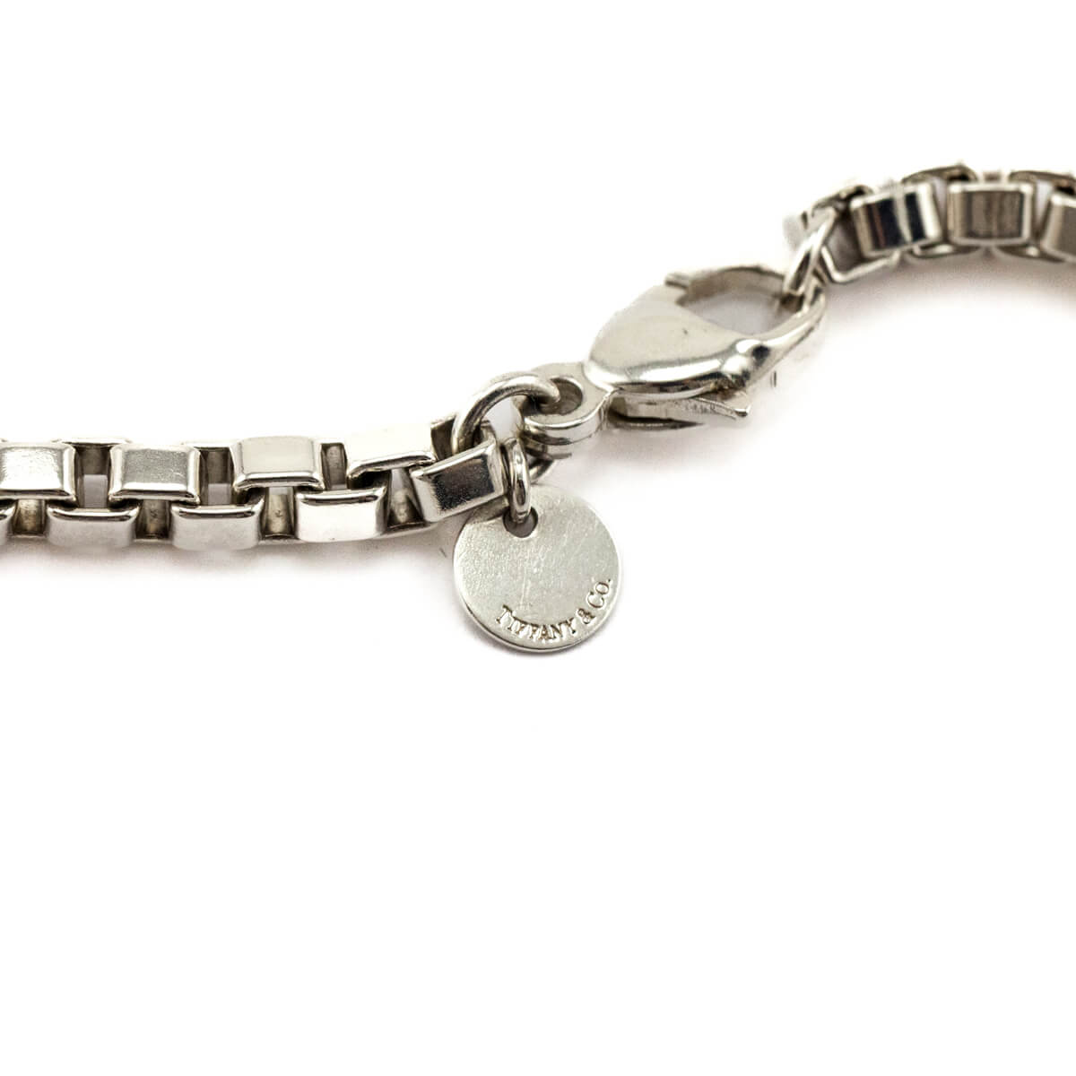 Tiffany Co. Sterling Silver Venetian Box Chain Link Necklace - Love that Bag etc - Preowned Authentic Designer Handbags Preloved Fashions