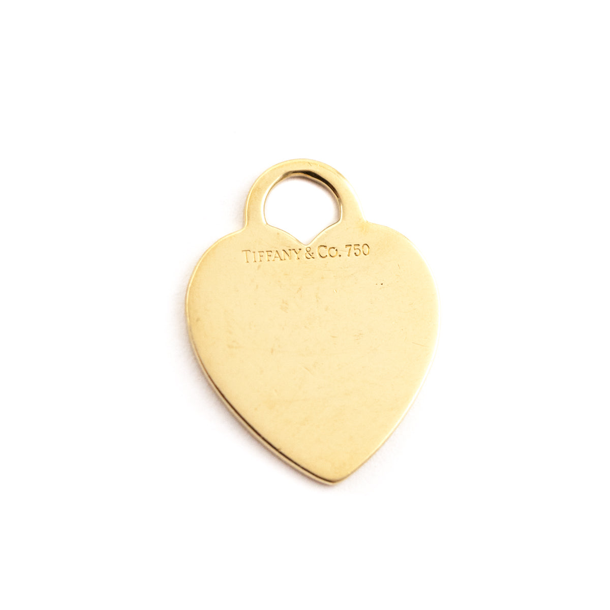 Tiffany Co. 18K Gold Heart Charm - Love that Bag etc - Preowned Authentic Designer Handbags Preloved Fashions