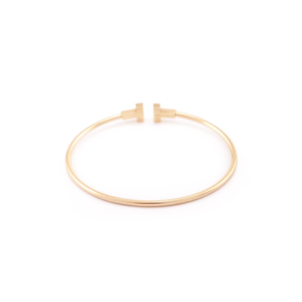 Tiffany Co. 18K Gold Tiffany Narrow T Wire Bracelet - Love that Bag etc - Preowned Authentic Designer Handbags Preloved Fashions