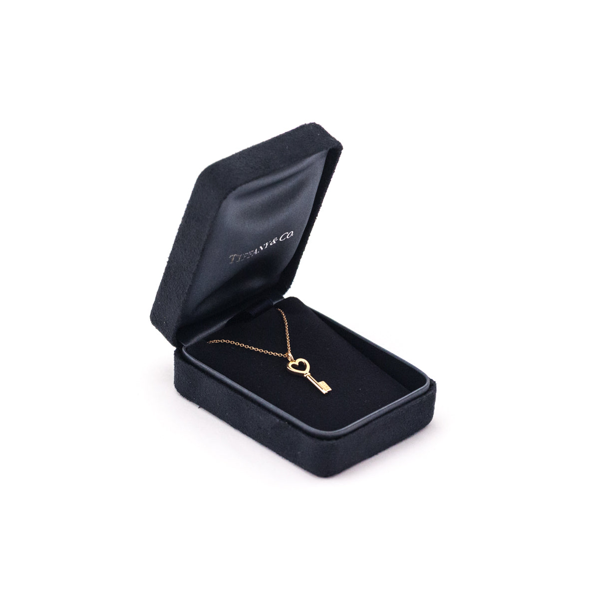 Tiffany Co. 18K Rose Gold Mini Heart Key Pendant Necklace - Love that Bag etc - Preowned Authentic Designer Handbags Preloved Fashions