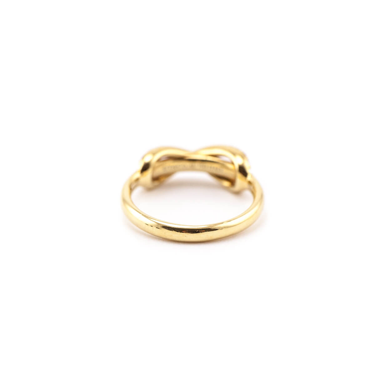 Tiffany Co. 18K Yellow Gold Diamond Infinity Ring - Love that Bag etc - Preowned Authentic Designer Handbags Preloved Fashions