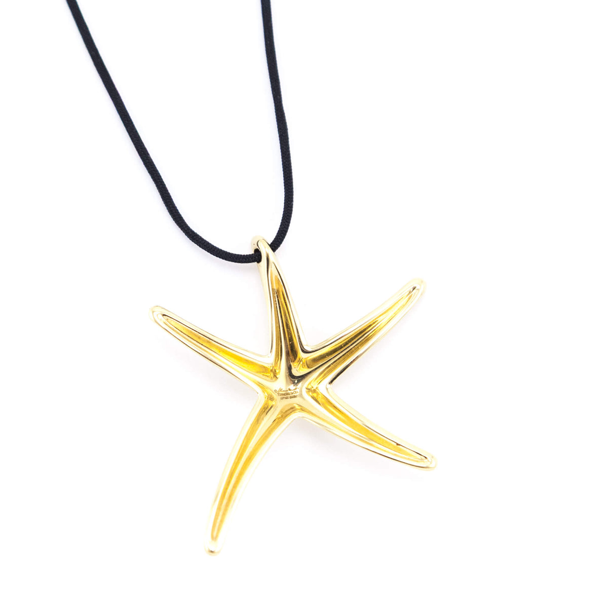 Tiffany Co. 18K Yellow Gold Elsa Peretti Starfish Pendant Necklace - Love that Bag etc - Preowned Authentic Designer Handbags Preloved Fashions