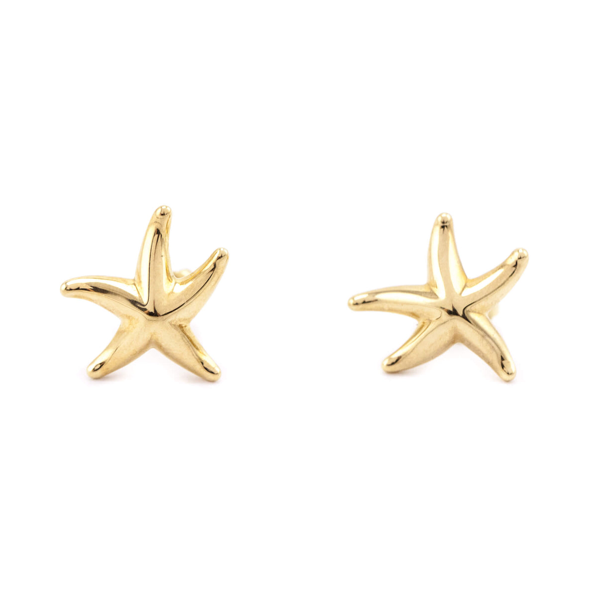 Tiffany Co. 18K Yellow Gold Elsa Peretti Starfish Stud Earrings - Love that Bag etc - Preowned Authentic Designer Handbags Preloved Fashions