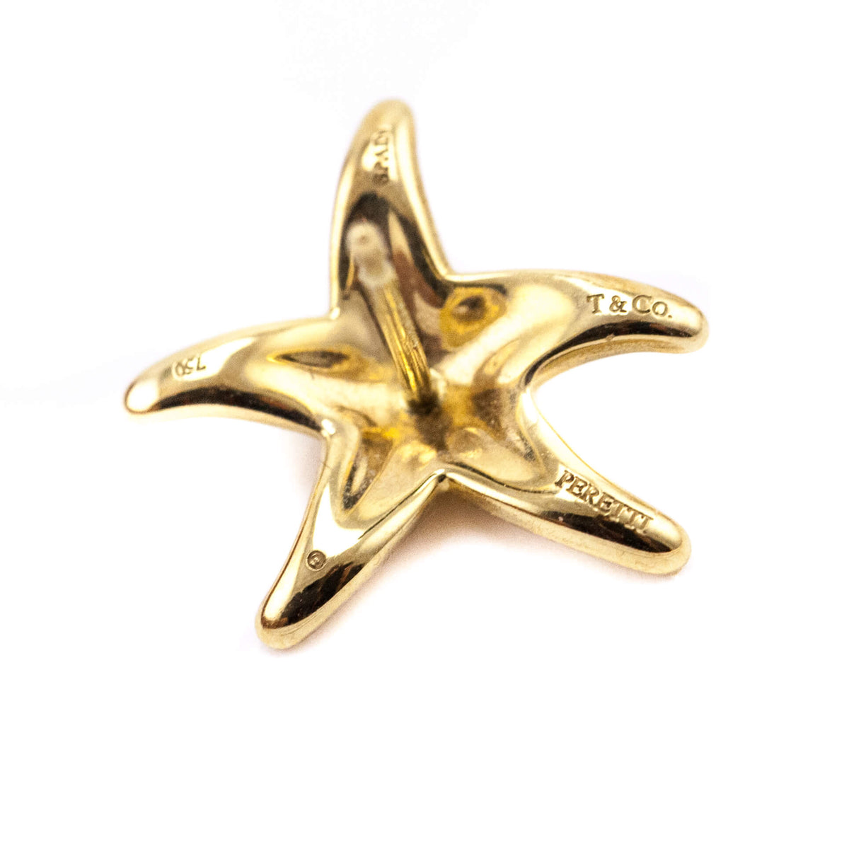 Tiffany Co. 18K Yellow Gold Elsa Peretti Starfish Stud Earrings - Love that Bag etc - Preowned Authentic Designer Handbags Preloved Fashions
