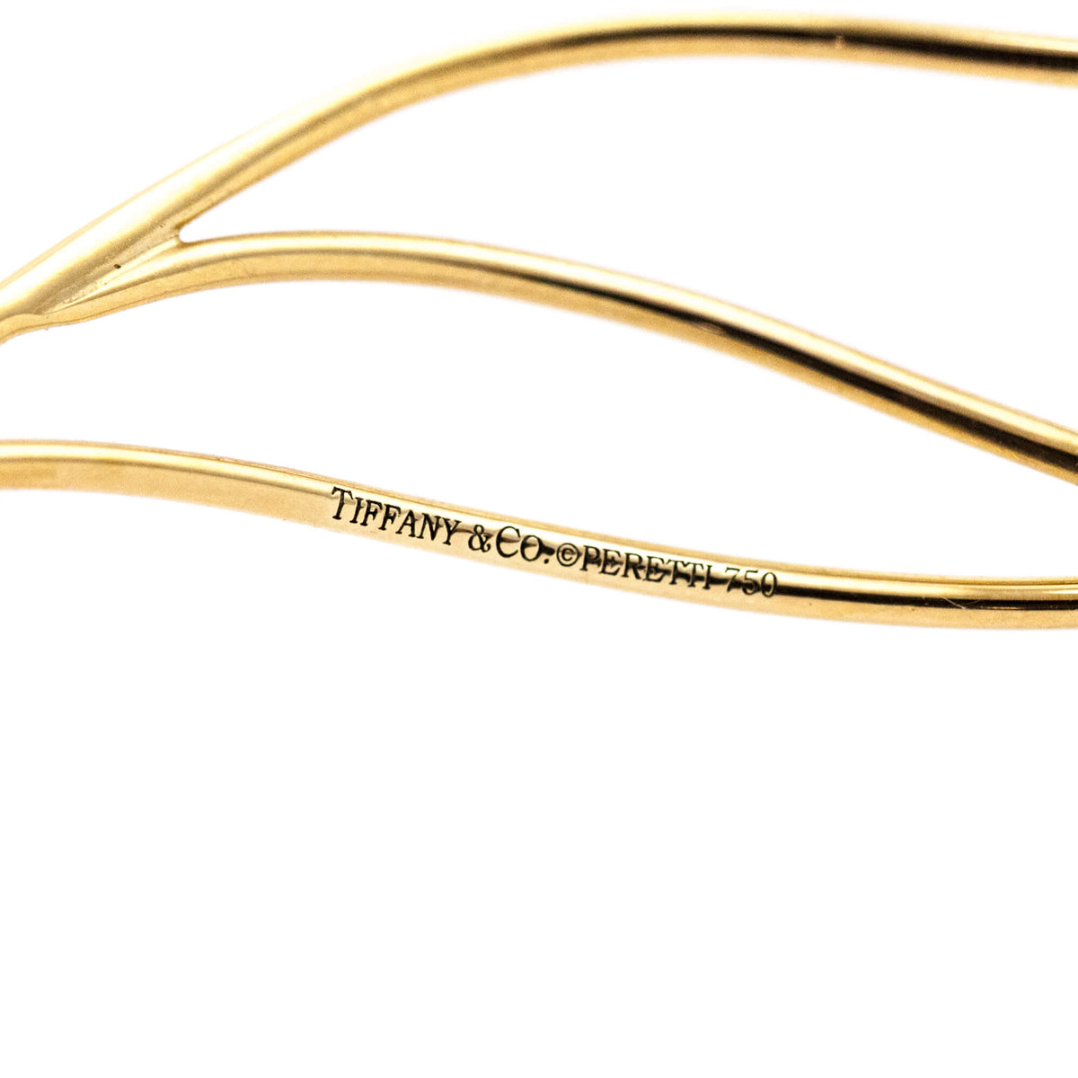 Tiffany Co. 18K Yellow Gold Elsa Peretti Wave Earrings - Love that Bag etc - Preowned Authentic Designer Handbags Preloved Fashions