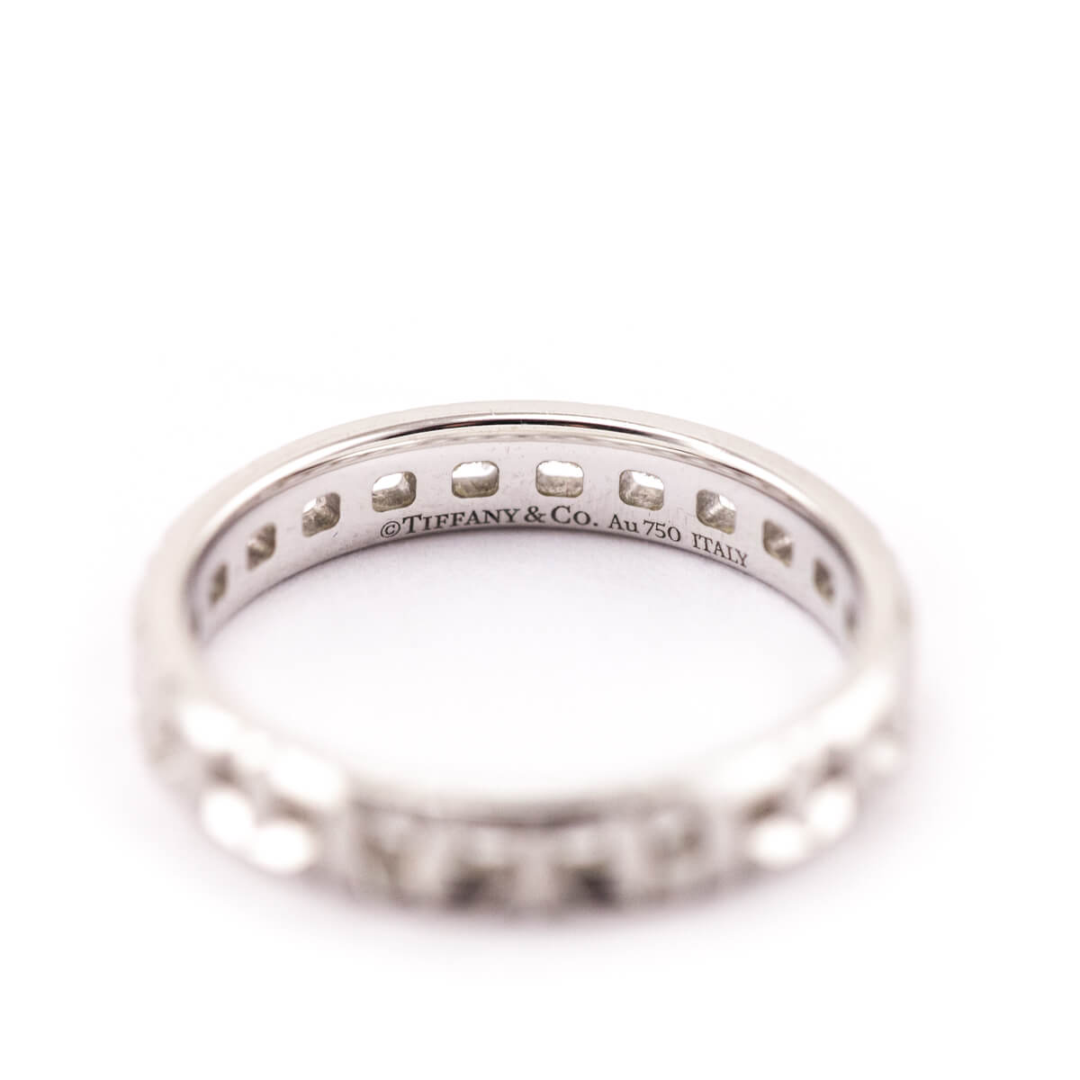 Tiffany Co. 18k White Gold T True Narrow Ring - Love that Bag etc - Preowned Authentic Designer Handbags Preloved Fashions